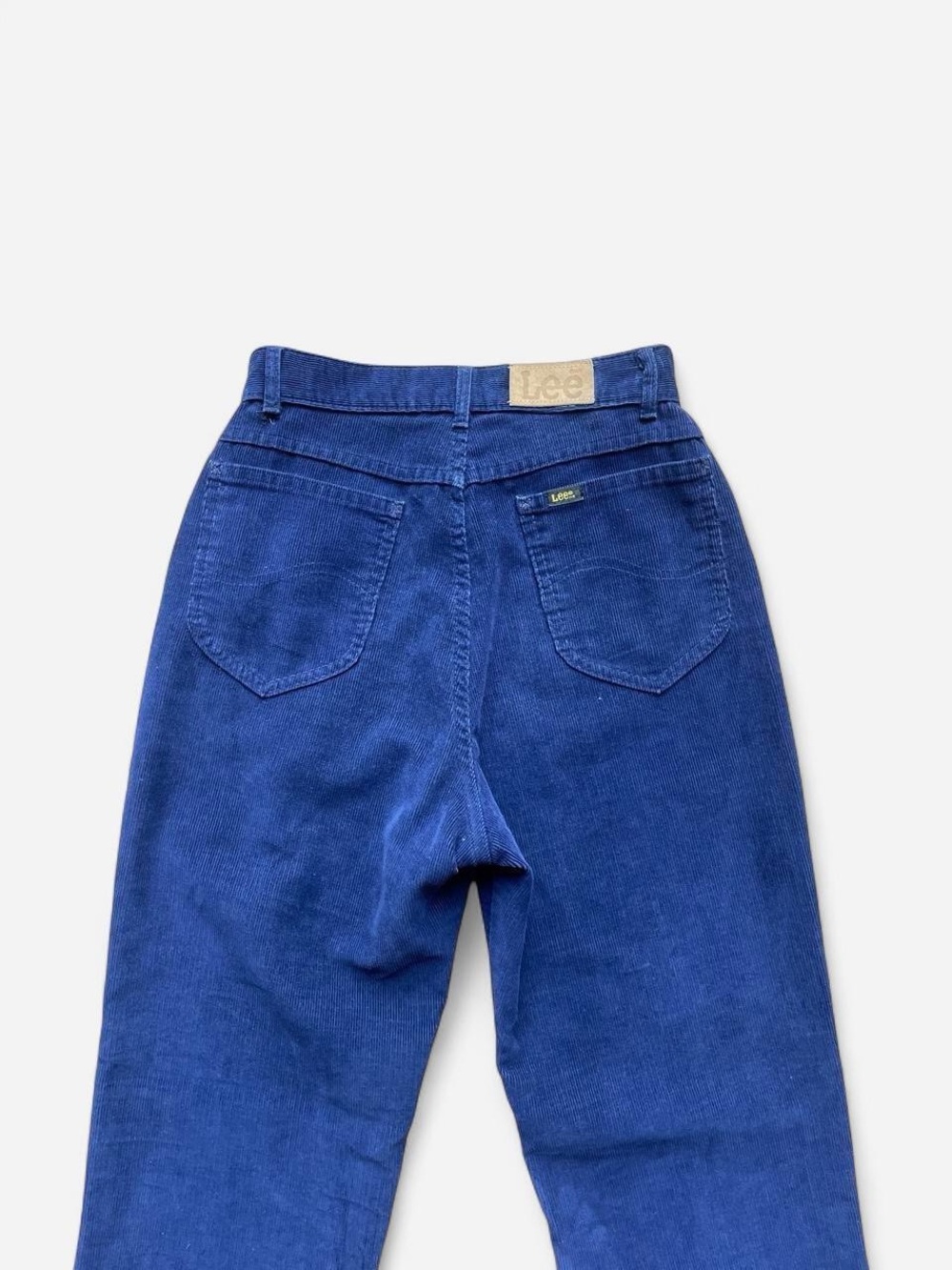 Lee Navy Blue Corduroy High-Waist Pants